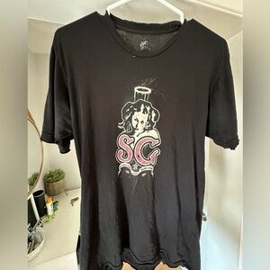 Vintage Suicide Girls Graffiti Distressed Tee Small